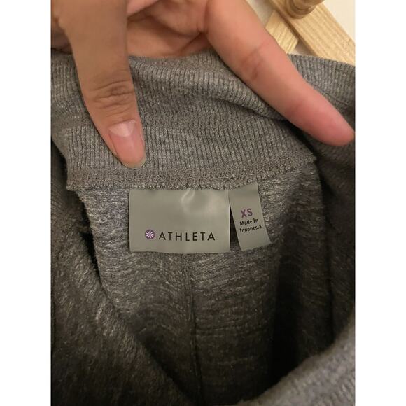 Athleta Skirt Women's XS Mini Athletic Gray Drawstring Terry Pockets Cotton - Picture 3 of 8